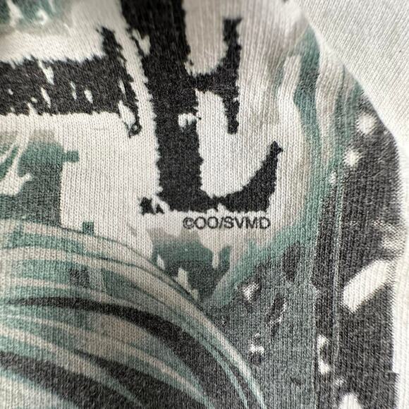 Rare Vintage Death Note L Big Face Print White Shonen Jump Promo Anime T-shirt M - Picture 5 of 7